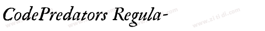 CodePredators Regula字体转换